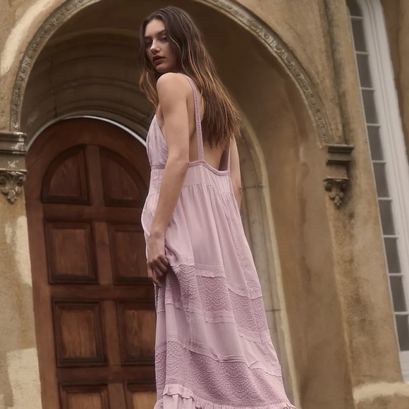 Free People Isabella Maxi Slip Dress SZ M In Lilac,purple - Picture 2 of 3